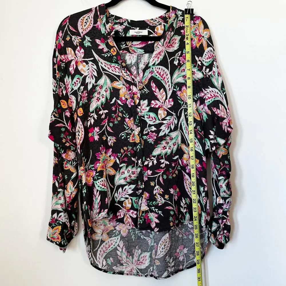 Isabel Etoile Marant Catchell Tropical Floral Blouse FR 36 / US 4 European - Picture 8 of 12